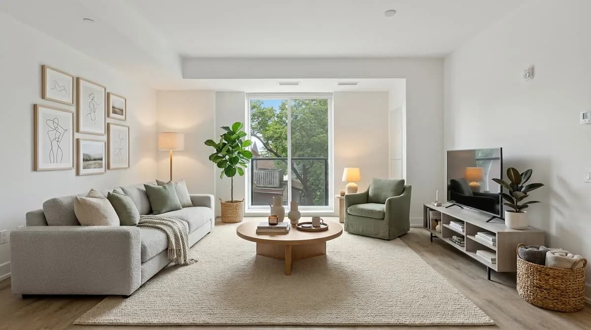 Beautifully staged room